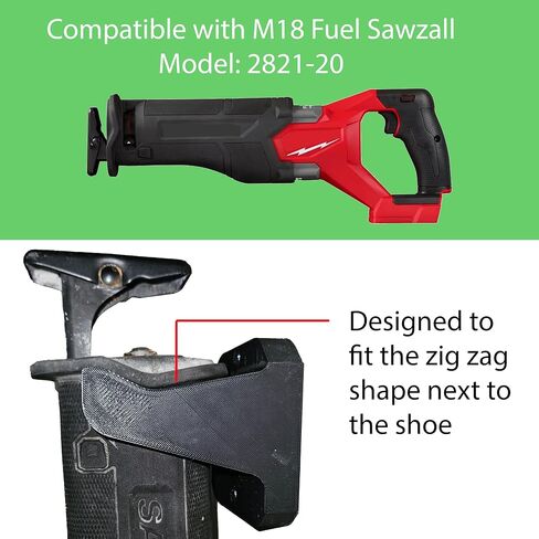 الترددة الجدار المنشار - متوافق مع Milwaukee M18 Sawzall - تضمين الأجهزة المتصاعدة - تخزين سهلة مريحة in Saudi Arabia