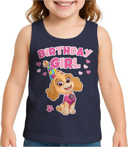 Skye Birthday Girl Tank Top | 2nd 3rd 4th 5th Birthday Gift for Toddler Paw Patrol Fans - Summer Sleeveless Shirt in Kuwait