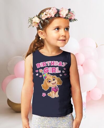 Skye Birthday Girl Tank Top | 2nd 3rd 4th 5th Birthday Gift for Toddler Paw Patrol Fans - Summer Sleeveless Shirt in Kuwait