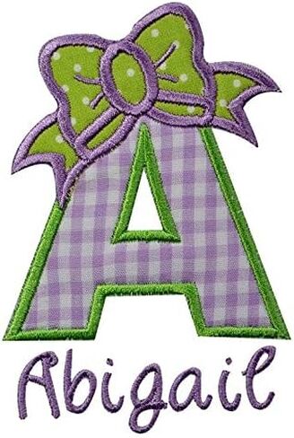 Baby Girl Embroidered INITIAL Bodysuit Personalized with Your Custom Name in Kuwait