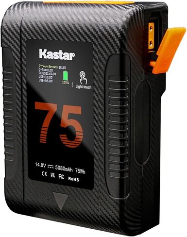 Kastar BP-Z75W بطارية مضغوطة V-Mount متوافقة مع BVM-D9H5U شاشات البث DCR-50 PCR-50P DNV-7 DNV-7P DNW-7 DNW-7P DNW-9WS DNW-9WSP DNW-90 DNW-90P DNW-9 in Saudi Arabia