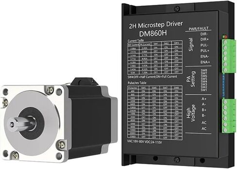 Nema34 86HS80mm Stepper Motor Driver Kit 4.5NM DC48-80V/AC36-60V + Driver DM860H/MA860H(86x80 Motor MA860H) in Saudi Arabia