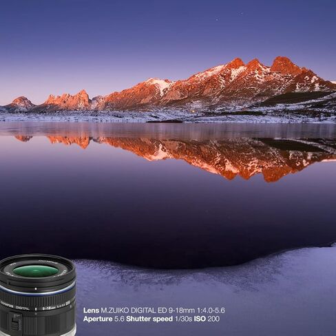 OLYMPUS OM SYSTEM M ED 9-18mm f/4.0-5.6 micro Four Thirds Lens for Olympus and Panasonic Micro Four Third Interchangeable Lens Digital Camera - International Version (No Warranty) in Saudi Arabia