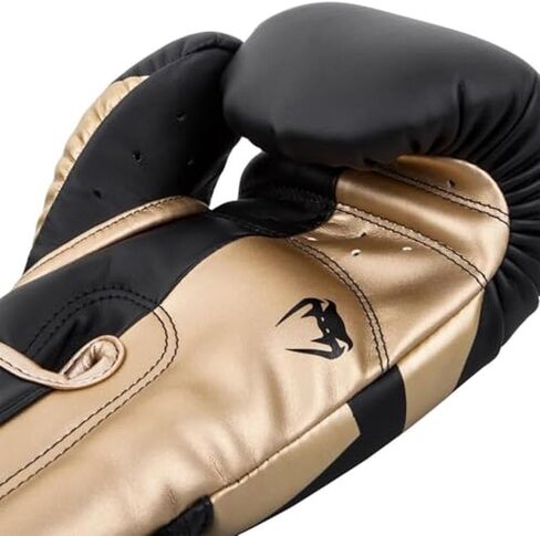 Venum Elite Shin Guards-Black/Pink/Gold - M in Kuwait