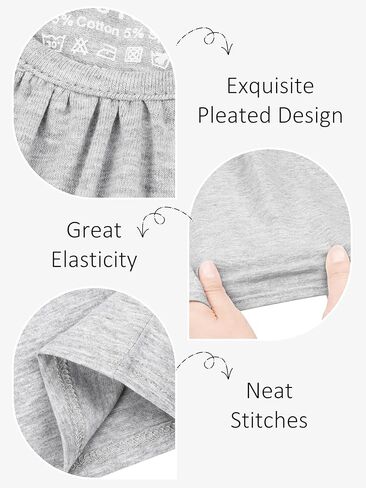 قمصان Poroka مكونة من 4 قطع من القطن بأكمام قصيرة وأكمام منتفخة للأطفال البنات ورقبة دائرية وأكمام قصيرة للأطفال in Kuwait