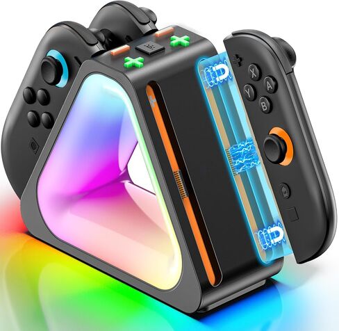 Charging Dock for 2025 Nintendo Switch 2 JoyCon,Joycon 2 Controller Charging Docking Station, Ergonomics & Magnetic Fast Charger Station for Nintendo Switch 2 Joy-con 2 Accessories N ES Console in Saudi Arabia