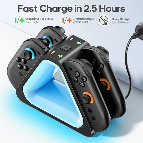 Charging Dock for 2025 Nintendo Switch 2 JoyCon,Joycon 2 Controller Charging Docking Station, Ergonomics & Magnetic Fast Charger Station for Nintendo Switch 2 Joy-con 2 Accessories N ES Console in Saudi Arabia