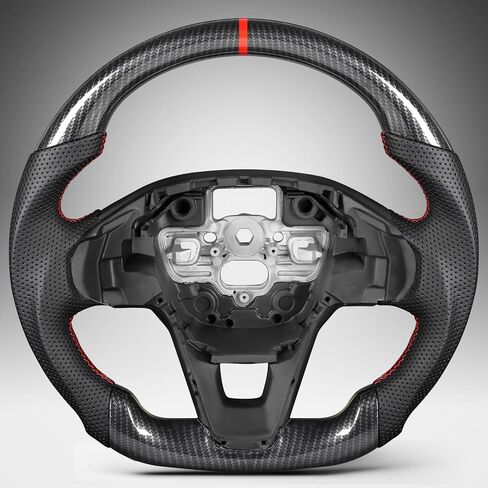 عجلة القيادة لـ Bronco Sport 2021-2025 Hydro-dip Carbon Carbon Wheel Deacing D مع Nappa مثقبة لليد قبضة يدوية مثقبة للقاعدة/Big Bend/Badlands/Outer Banks in Kuwait