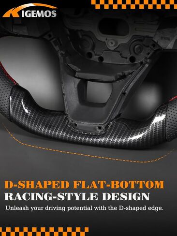 عجلة القيادة لـ Bronco Sport 2021-2025 Hydro-dip Carbon Carbon Wheel Deacing D مع Nappa مثقبة لليد قبضة يدوية مثقبة للقاعدة/Big Bend/Badlands/Outer Banks in Kuwait