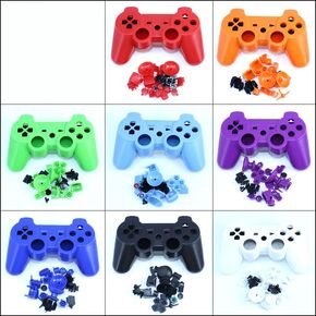 Housing Shell Cover Protective Case & Buttons for PS3 Controller Mod Replacement Kit (Orange)
