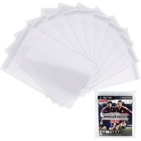 100 PCS Resealable Sleeve OPP Plastic Bags for Sony PS3 CD Game Case, Game Case Protective Sleeve