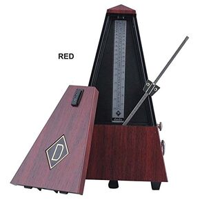 Red Antique Vintage Style Mechanical Bell Ring Metronome Online Audible Click for Guitar Bass Piano Violin Seth Thomas New