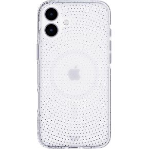 Tech21 EvoSparkle for iPhone 16 Plus - Compatible with MagSafe - Impact Protection Case - in Ripple Clear