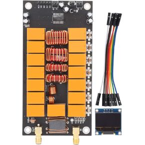 ATU-100 Mini Automatic Antenna Tuner, 400mA Antenna Tuner Board with Screen Finished, DIY Kits Antenna Tester Components