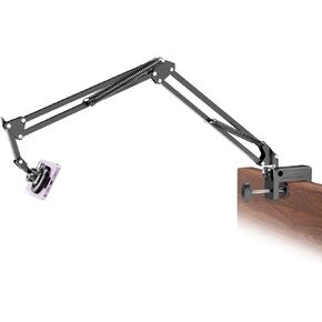 حامل هاتف السرير Groenseck لـ Magsafe iPhone Stand ، حامل ذراع الهاتف المغناطيسي المكتبي مع المشبك ، بجانب السرير القابل للتعديل ، يتوافق مع جبل الكمبيوتر اللوحي مع Kindle iPhone 15 14 13 12