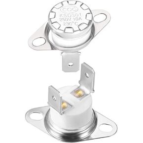 uxcell KSD301 Thermostat 160°C/320°F 10A Normally Closed N.C Adjust Snap Disc Temperature Switch for Microwave,Oven,Coffee Maker 5pcs in Saudi Arabia