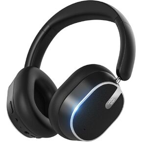 Hybrid Active Noise Cancelling Headphones, Wireless Over Ear Bluetooth Headphones, Foldable Wireless Headset, 60H Playtime, Hi-Res Audio, Deep Bass, Memory Foam Ear Cups, Perfect for Travel & Office