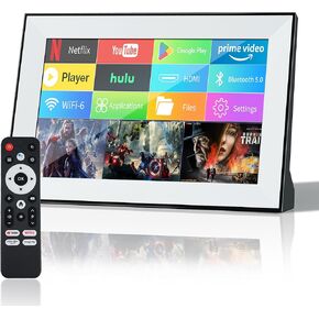 Portable TV，Small Smart tv with Touchscreen LCD Monitor，Built in Apps, Support SD，WiFi,Bluetooth，USB, HDMI Input,mini TV Design for Home, Kitchen, RV, and Travel Use