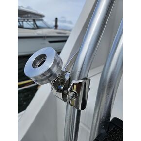 Marine-Grade Adjustable Rail Mount for Starlink Mini Antenna - Flat Dish Base Perfect for Boats, Yachts, Sailboats, and Trawlers (LM-SMINI-RL)