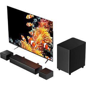 Miroir 5.1 Sound Bar for TV with Dolby Atmos & Subwoofer, 410W Bluetooth Soundbar for Smart TV, Immersive 3D Sound Home Theater System with Adjustable Surround Bass, for HDMI eARC