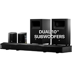 Shockwafe 11.2.6 Dolby Atmos/DTSX Surround Soundbar Sys-Dual 10"Subs*2300W | True 360° Wireless Plug & Play, 54" Soundbar, Dual 10" Wireless Subs, Punktkilde Drivers, Bipolar Surrounds, 6 Height Channel in Saudi Arabia