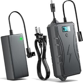 Battery Pack for Reclining Furniture with Charger, 2500mAh Universal Recliner Battery Pack Rechargeable with LED Display for Electric Recliner, Sofa, Couch, Lift Chair, 2-Pin Motion Furniture (Gray)