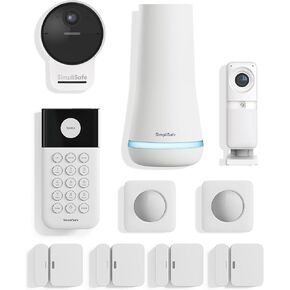 SimpliSafe 10 Piece Wireless Home Security System with Outdoor Camera- Optional 24/7 Professional Monitoring - No Contract - Compatible with Alexa and Google Assistant