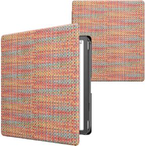 kwmobile Cover Compatible with Amazon Kindle Scribe (2022/2024) Cover - PVC eReader Case - Colorful Yellow/Red/Green