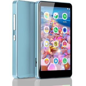 MP3 Player for Kids, Bluetooth MP3 Player with Spotify, Parental Controls, Spotify Kids, Audible, Amazon Music, Libby, 4.0" IPS Kids MP3 Music Player Up to 512GB (Blue)