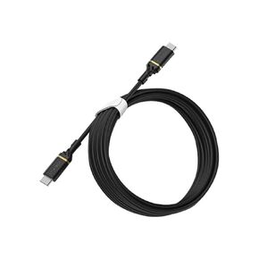 OtterBox USB-C Data Transfer Cable - 9.84 ft USB-C Data Transfer Cable - First End: USB Type C - Second End: USB Type C - 480 Mbit/s - Black