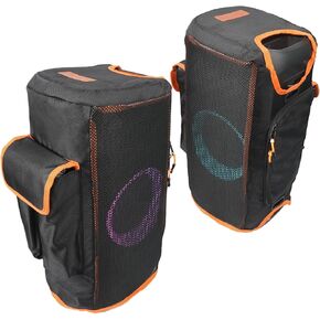 Protective Cover for PartyBox Club 120 Speaker Double-Layer Shield, Scratch-Resistant, Dust proof Shell, Custom Fit Speaker Jacket, Breathable Mesh Sleeve, w/2 Storage Pockets (partybox 120)