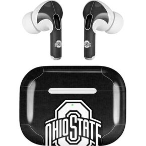 Skinit Decal Audio Skin Compatible with AirPods Pro 2nd Gen - Officially Licensed Ohio State University OSU Buckeyes Black Design