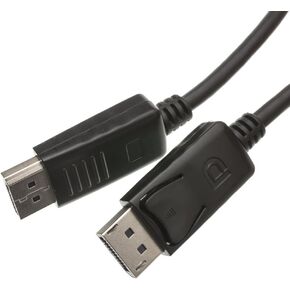 ACL 6 Feet DisplayPort 1.2 Video Cable, DisplayPort Male, Black, 10 Pack