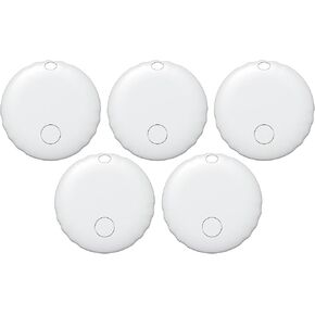 Air Tags, Smart Tag Works with Find My App (iOS Only), Keys Finder and Item Locator for Luggage, Backpack, Suitcases and More, Replaceable Battery, IP67 Waterproof Tracking Tags-5 Pack(Black)