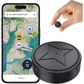 GPS Tracker for Vehicles, Strong Magnetic Car Vehicle Tracking Anti-Lost, No Monthly Fee, No Subscription, Multi-Function GPS Mini Locator with Free App, 2025 Upgraded