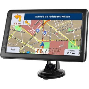9 inch Touchscreen Commercial Truck GPS Navigation System, Driver Alerts, Custom Routing for Semi Trucks