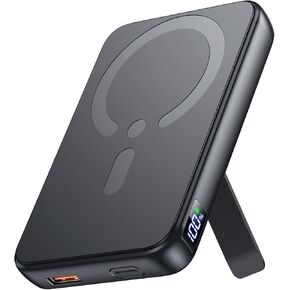 for Magsafe Portable Charger, 12000mAh Wireless Magnetic Power Bank with Stand and PD 20W USB C Fast Charging, for Magsafe Battery Pack Compatible with iPhone 16/15/14/13/12 Pro/Pro Max Series