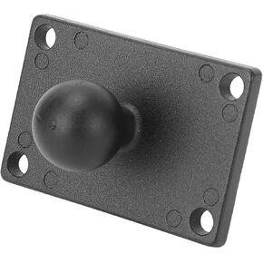 Aramox 1 Inch Ball Holder Universal Aluminum Alloy Ampers Square Plate with Amperen Hole, for a Wide Selection of Uses, Red