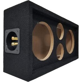 Bass Rockers Chuchero Outdoor Stereo Subwoofer Car Speaker Box - Pod - Enclosure Box Carpeted MDF fits 6" Midrange/Speakers - 1" inch Sub Box