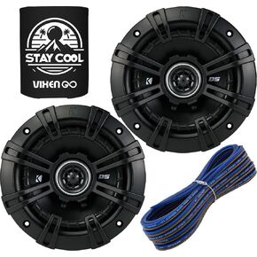 KICKER Speakers and Wire Package of 2 Items: 43DSC504 5.25" DS Series Speakers 46KW1620 16 AWG K-Series Speaker Wire (20 FT)