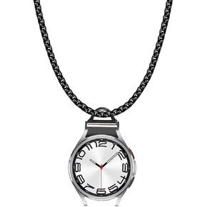 Stainless Steel Necklace Chain Compatible with Samsung Galaxy Watch 7 40mm 44mm,No Gap Necklace Clip for Samsung Galaxy Watch FE 6 5 4 40mm 44mm