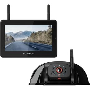 Furrion Vision S+ RV Observation System with 7" Monitor, Sharkfin, Infrared Night Vision, Live Streaming, Wide Viewing Angle - FOS7HTASF