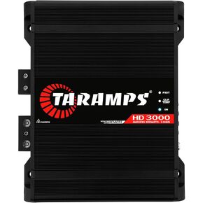 Taramps HD 3000 2 OHMS Black 1 Channel 3000 Watts RMS MAX Full Range Car Audio Monoblock LED Monitor Class D Crossover ، HD 3K