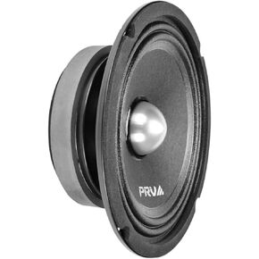 PRV AUDIO 2X 6MR250B-4 Slim Midrange 6.5" Shallow Bullet Speakers 250 Watts 4 Ohm, Slim Mount Car Audio Bullet Loudspeaker Compact for Doors with 1 Exclusive Lanyard (2 Speakers)