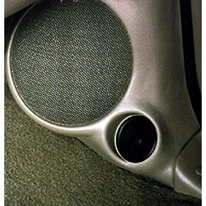 Q-Logic Custom Kick Panel Speaker Mount Pods Compatible with Ford F150 / Lincoln/Expedition / F150 / F250 / Navigator (6.5" Speakers, 01 Black)