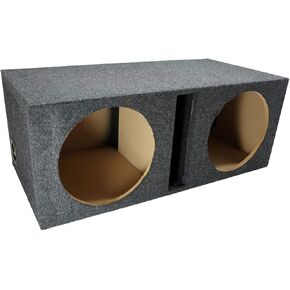 American Sound Connection Dual 12" Sub Box Ported Vented Subwoofer Enclosure MDF Car Audio Stereo System