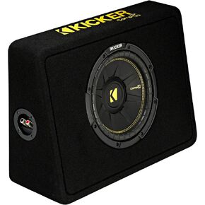 Kicker TCWC104 CompC 10" Subwoofer in Thin Profile Enclosure 4-Ohm