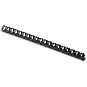 Plastic Comb Bindings, 5/8" Diameter, 120 Sheet Capacity, Black, 25 Combs/Pack