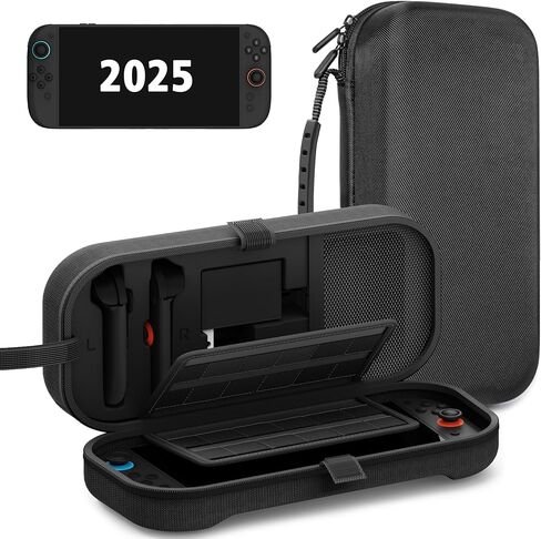 TIKOdirect Carrying Case for Nintendo Switch 2 (2025) & 2021 OLED & 2017, Travel Hard Shell Portable Bag with 24 Game Card Slots, Switch 2 Carrying Case for Accessory Kits, Black in Saudi Arabia