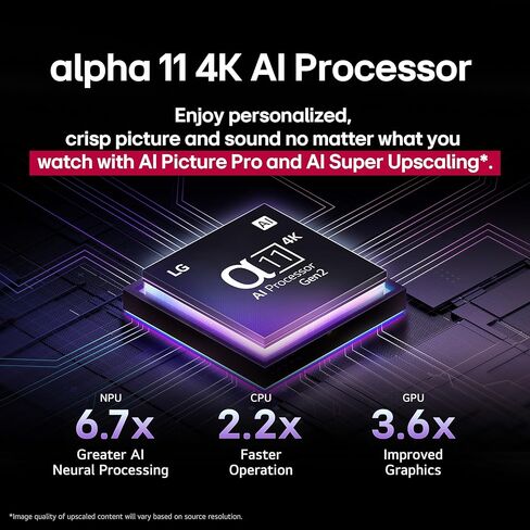 LG 65 بوصة فئة OLED EVO AI 4K G5 Series Smart TV W/Dolby Atmos ، Dolby Vision ، HDR10 ، AI Super Super Audscaling 4K ، Movidmaker Mode ، Wow Orchestra ، Alexa Breadist (OLED65G5WUA ، 2025) in Saudi Arabia